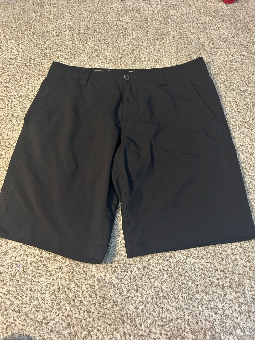 Under Armour Men's Black Flat Front Golf Shorts